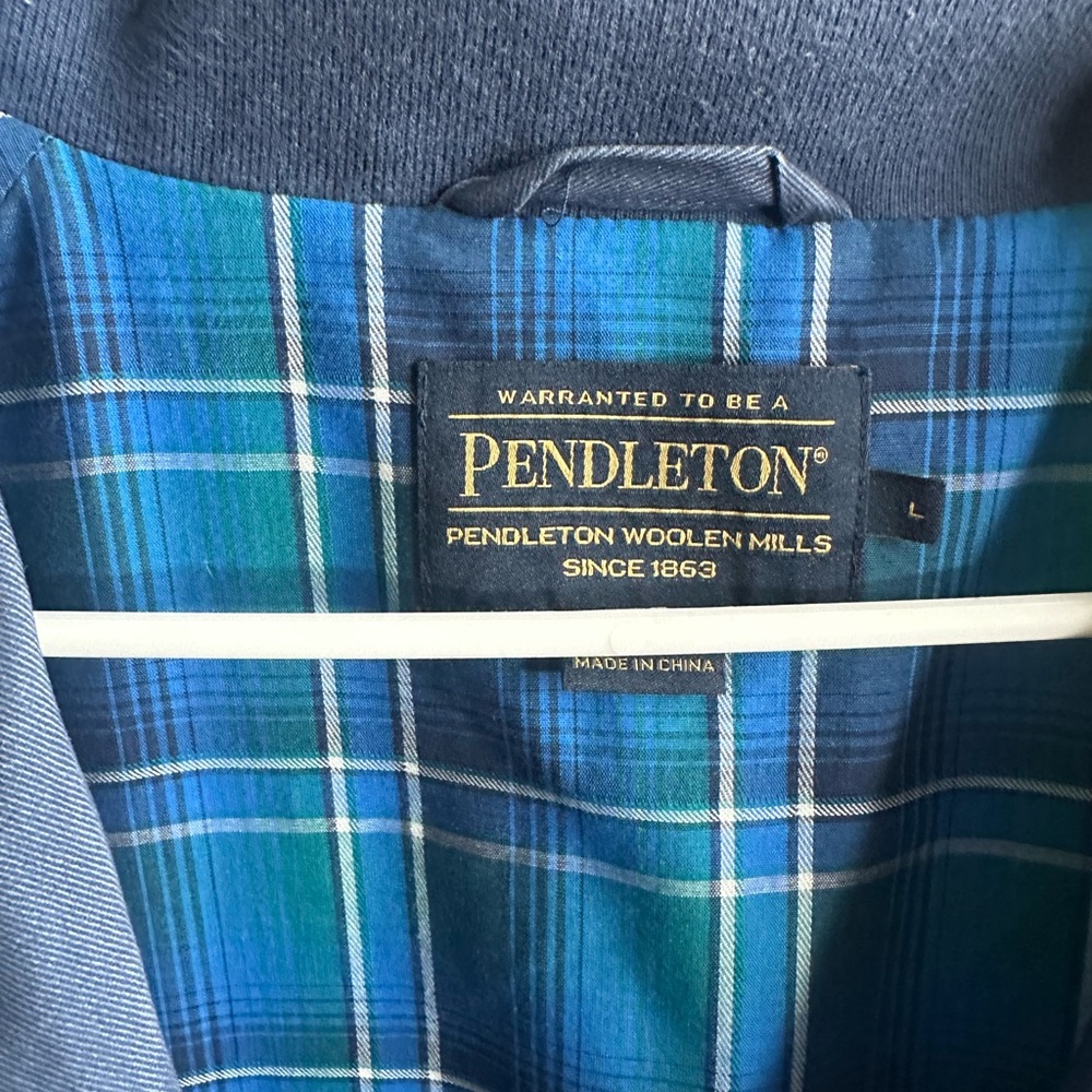 Pendleton Men's Blue Jacket Size Large - image 2
